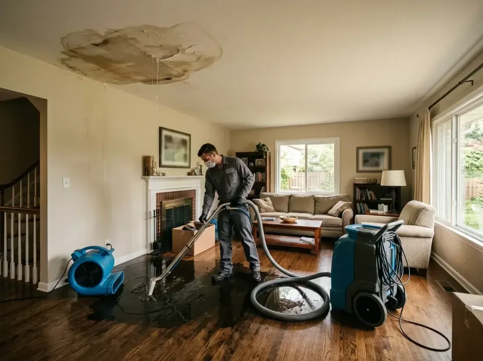 attic-pipe-burst-ceiling-drip-008 — frequently asked questions, Water Damage Restoration & Carpet Care in Godfrey, IL